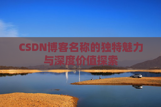 CSDN博客名称的独特魅力与深度价值探索